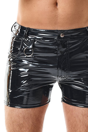 Herren PVC Shorts "Fabiano" schwarz