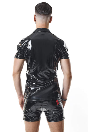 PVC Polo Shirt "Rodolfo" schwarz