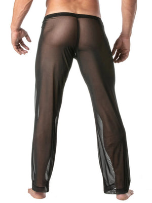 Mesh-Kimono-Hose für Herren Schwarz – TOF Paris