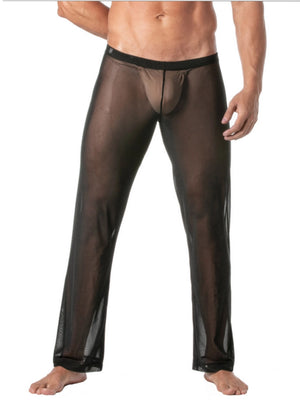 Mesh-Kimono-Hose für Herren Schwarz – TOF Paris