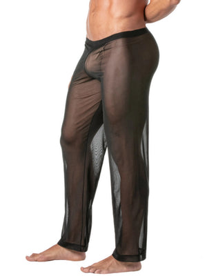 Mesh-Kimono-Hose für Herren Schwarz – TOF Paris