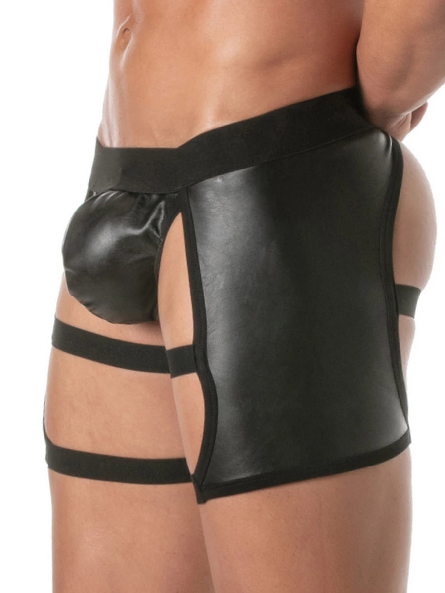 Kinky Shorty Chaps Schwarz – TOF Paris