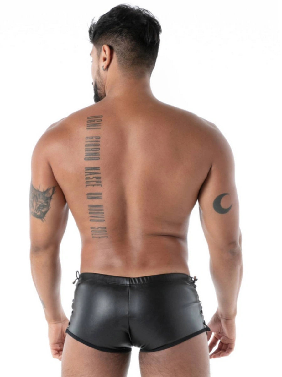 Kinky geschnürter Trunk Schwarz – TOF Paris