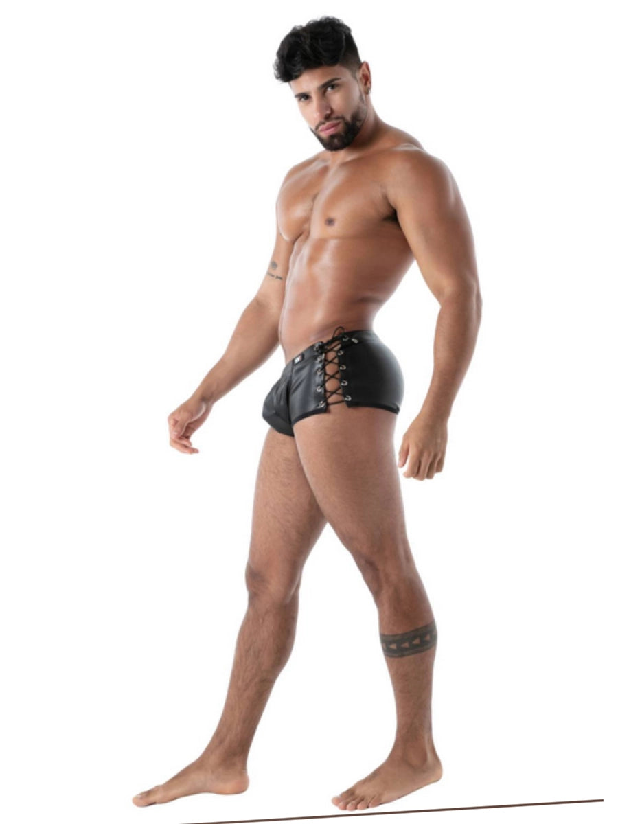 Kinky geschnürter Trunk Schwarz – TOF Paris