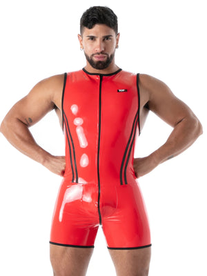 Datex-Body mit Reissverschluss Rot – TOF Paris