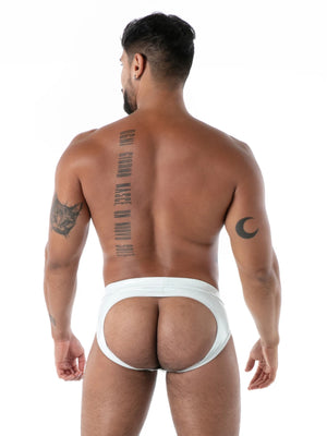 Latex-Slip ohne Po Datex Weiss – TOF Paris