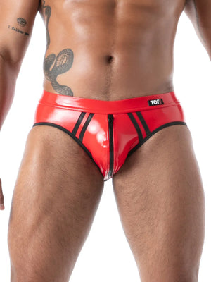 Datex-Slip ohne Po Rot – TOF Paris