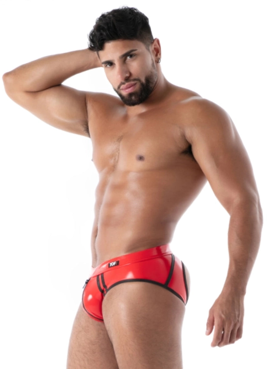 Datex-Slip ohne Po Rot – TOF Paris