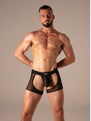 Bare Mesh Shorty Chaps Schwarz – Absolu Male