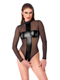 Body ouvert Transparent – Noir Handmade - Hinreissend