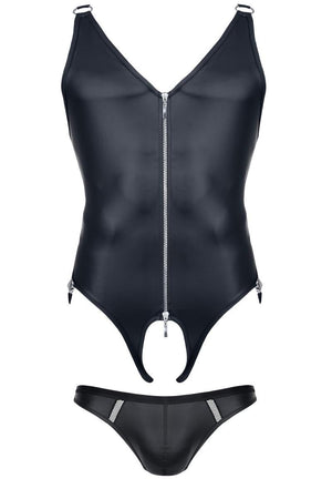 Body - String SET021 Schwarz von Regnes Fetish Planet - Hinreissend