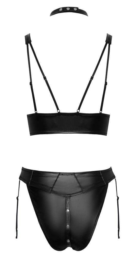 Bralette mit Halsband & Straps - Slip im Set - Hinreissend