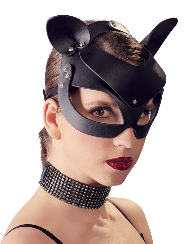 Catmask Strass, Kopfmaske mit Katzenohren - Hinreissend