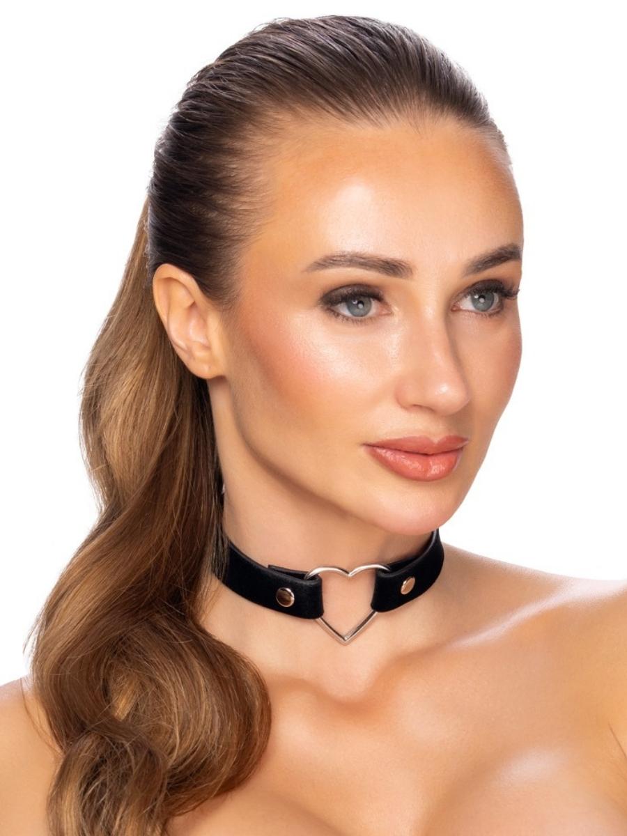 Choker mit Herz Schwarz Damen – Cottelli ACCESSOIRES