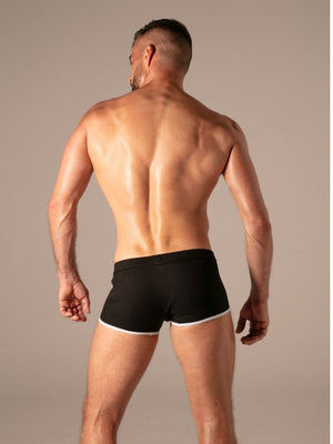 Rib Zip Trunk Coton Noir – Absolu Male