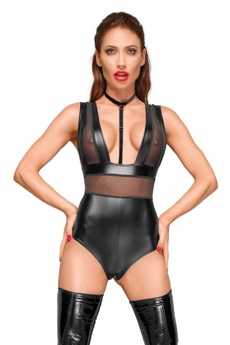 Damen Body Wetlook - Noir Handmade F183 - Hinreissend