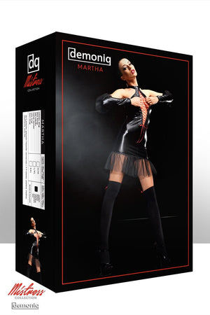 Demoniq - Minikleid Lack schwarz - Hinreissend