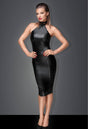 Elegantes Wetlook Kleid - Noir Handmade F160 - Hinreissend
