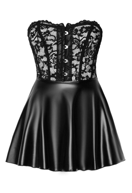 Exklusives kurzes Kleid im edlen Material - Mix von Noir Handmade - Hinreissend