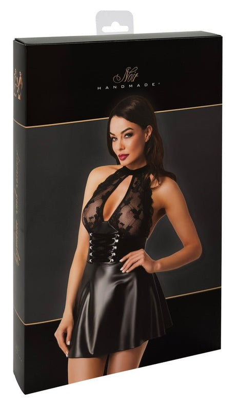 Exklusives Neckholder - Minikleid - Noir Handmade - Hinreissend