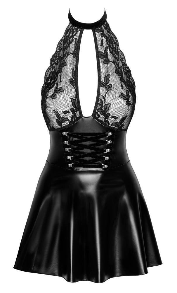 Exklusives Neckholder - Minikleid - Noir Handmade - Hinreissend