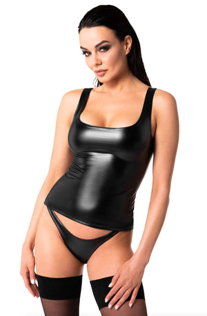 F346 Elixier Top - Noir Handmade - Hinreissend