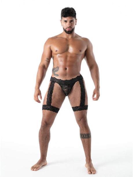 FLUID Spitzen Jock Chaps schwarz – TOF Paris - Hinreissend