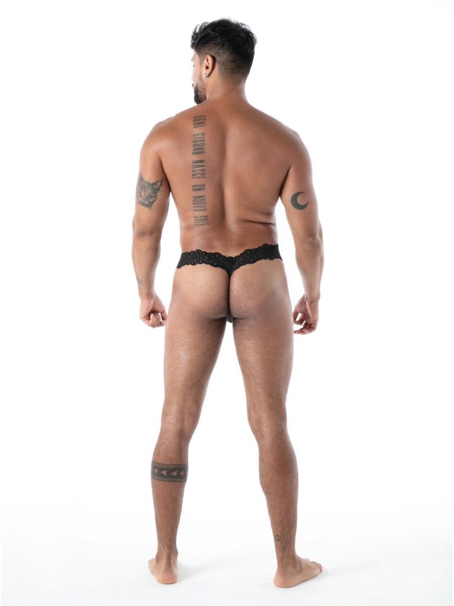 FLUID Spitzen Ultra - Thong schwarz – TOF Paris - Hinreissend