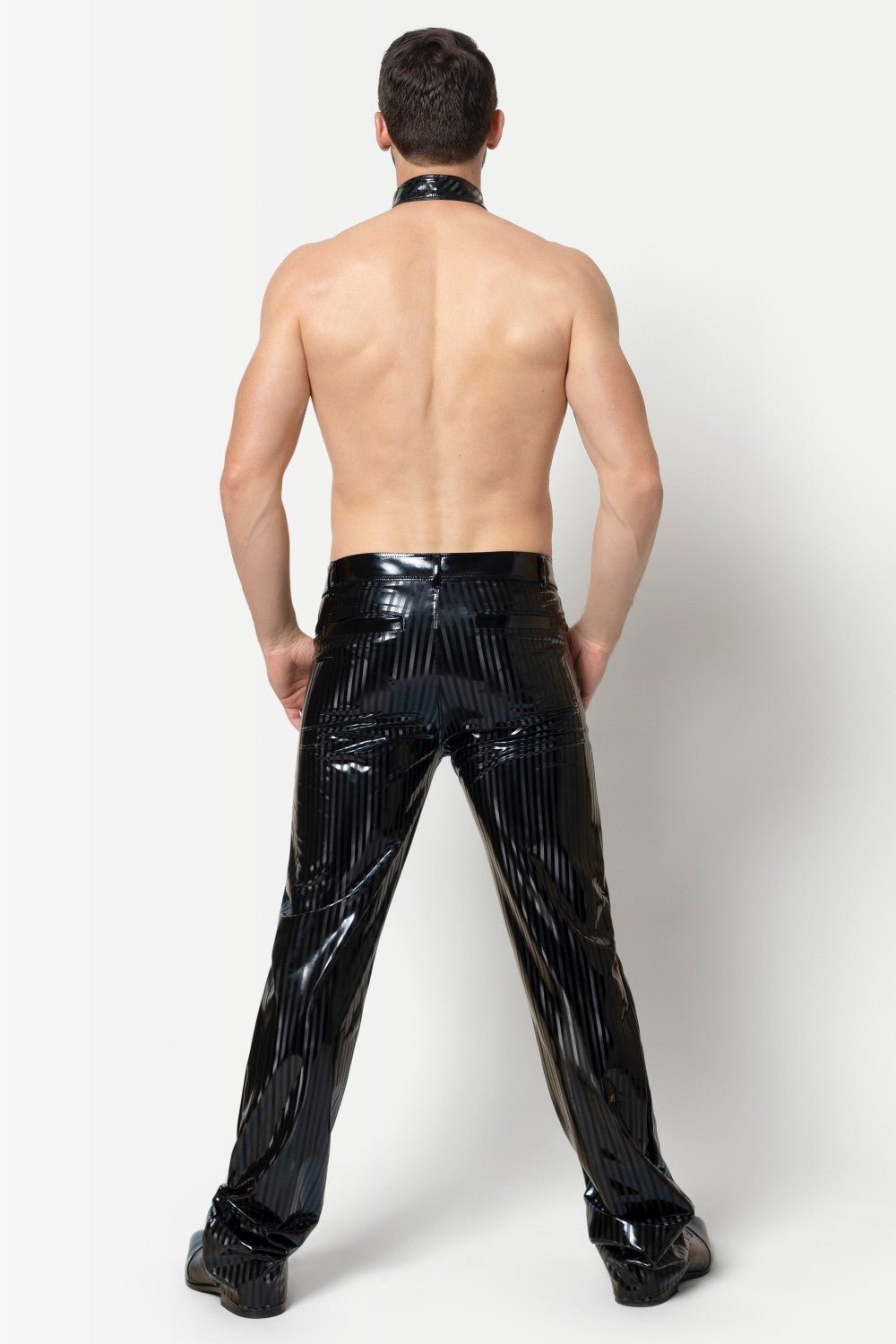 Gestreifte Lackhose "Magnus" von Patrice Catanzaro - Hinreissend