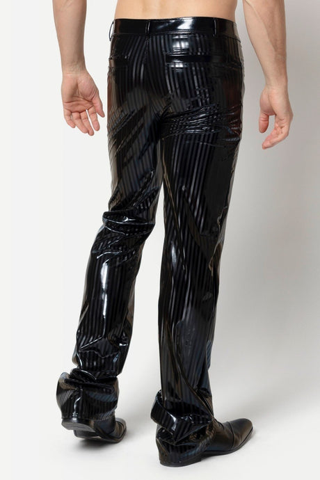 Gestreifte Lackhose "Magnus" von Patrice Catanzaro - Hinreissend
