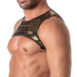 Glitter Harness mit Reissverschluss Gold – TOF Paris - Hinreissend