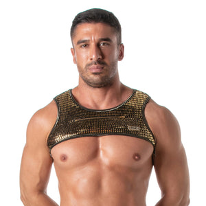 Glitter Harness mit Reissverschluss Gold – TOF Paris - Hinreissend