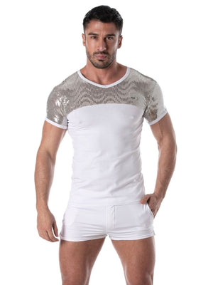 Glitter T-Shirt Silber – TOF Paris - Hinreissend vorne