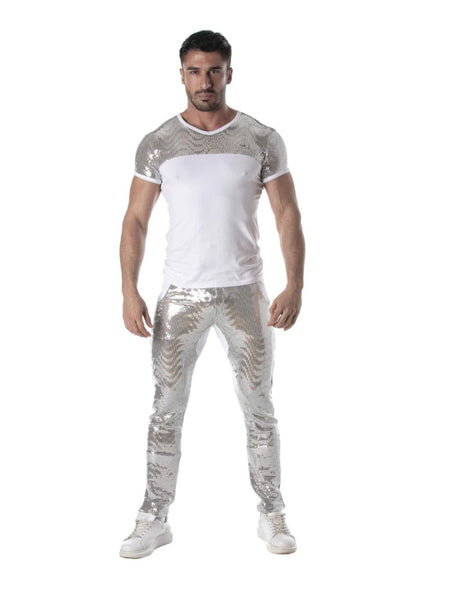 Glitter T-Shirt Silber – TOF Paris - Hinreissend