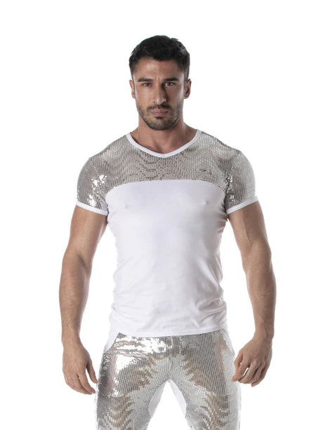 Glitter T-Shirt Silber – TOF Paris - Hinreissend