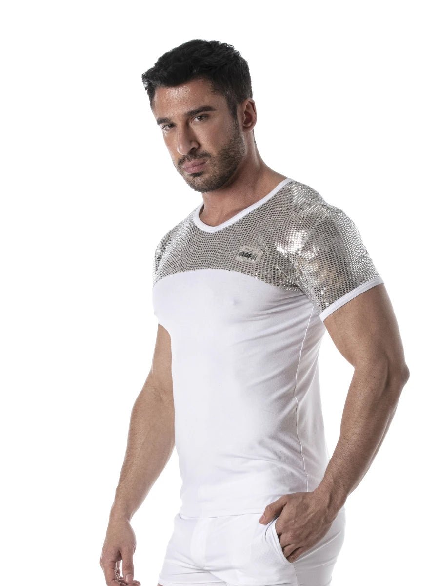 Glitter T-Shirt Silber – TOF Paris - Hinreissend