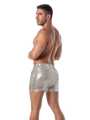 Glitzer-Shorts Silber – TOF Paris seite
