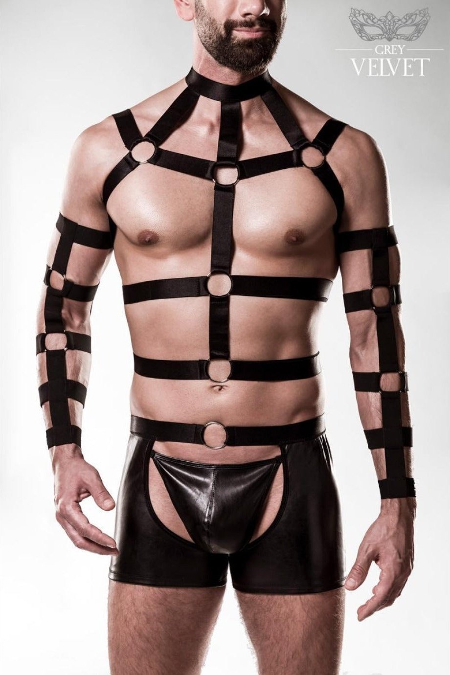 Grey Velvet MEN Harness - Set - Setze ein Statement - Hinreissend