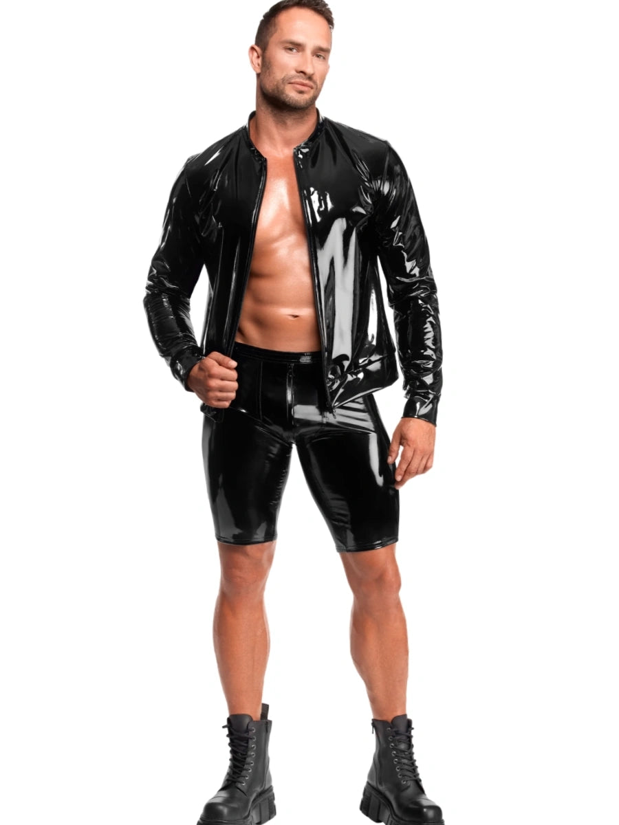 VOLTAGE Lack Herren Jacke – Noir Handmade