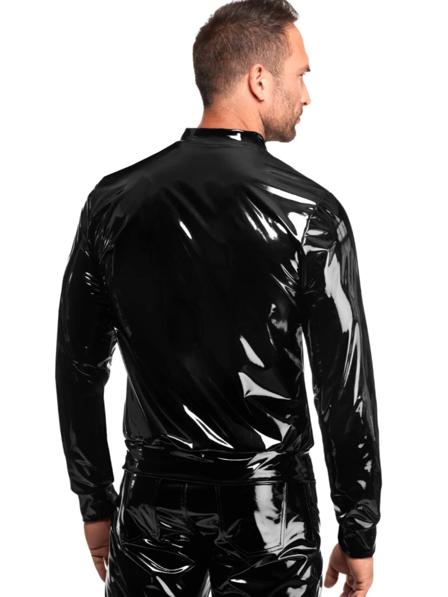 VOLTAGE Lack Herren Jacke – Noir Handmade