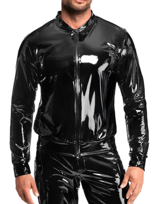 VOLTAGE Lack Herren Jacke – Noir Handmade