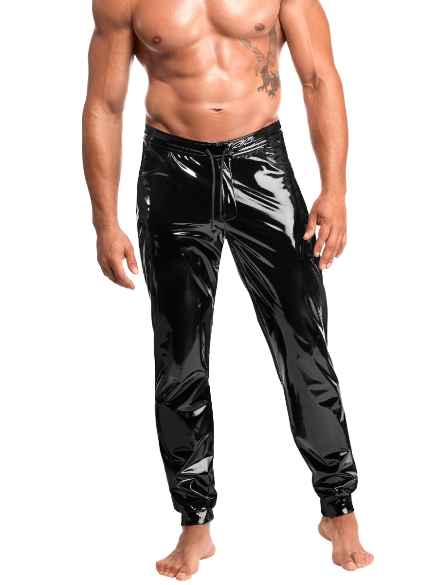 VOLTAGE Lack Hose – Noir Handmade