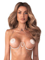 Harness-BH Lustique Weiss Damen – Obsessive (Vorderansicht)