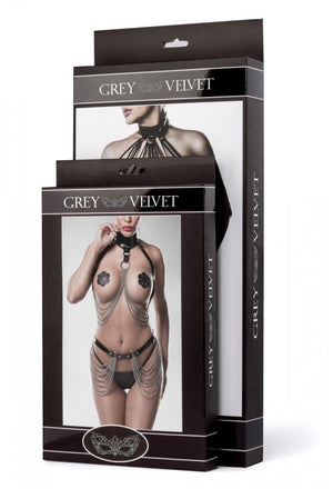 Harness Set 20201 - Grey Velvet - Hinreissend