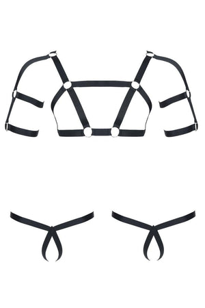 Harness SET011 schwarz von Regnes Fetish Planet - Hinreissend