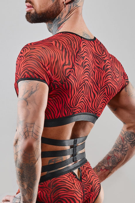 Harness T-Shirt "Rodrigo" von Regnes Fetish Planet - Hinreissend