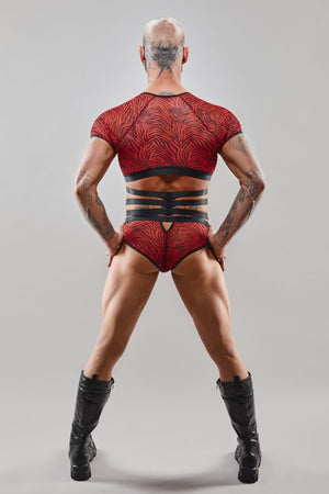 Harness T-Shirt "Rodrigo" von Regnes Fetish Planet - Hinreissend
