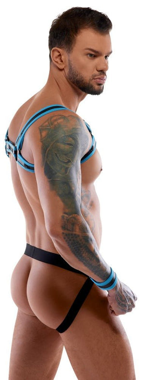 Harness und Jock in Neopren - Optik | Sevenjoyment BONDAGE - Hinreissend