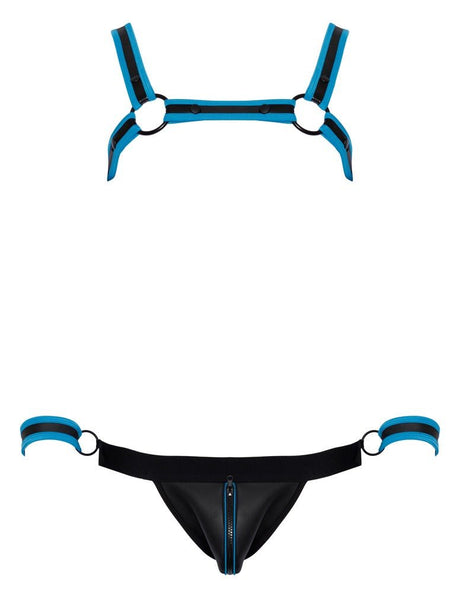 Harness und Jock in Neopren - Optik | Sevenjoyment BONDAGE - Hinreissend