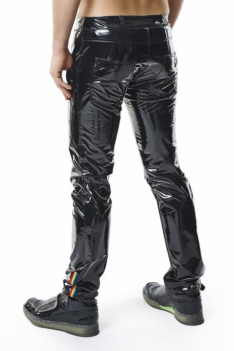 Herren PVC Hose "Valerio" schwarz - Hinreissend